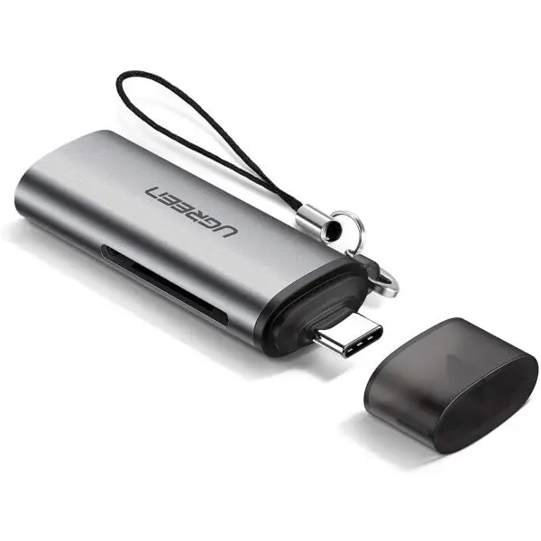 UGreen USB-C SD/TF Card Reader 50704 — Dual Slot, 5 Gbps, 512GB