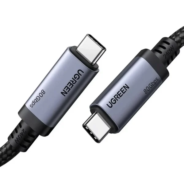 UGREEN 65383 – Thunderbolt 4 USB-C Cable 1m (240W, 80Gbps)