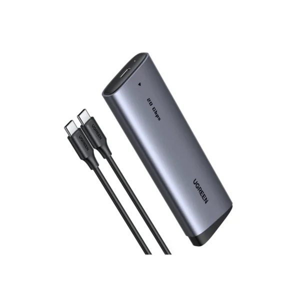 UGREEN 55150 Tool-Free M.2 NVMe/SATA Enclosure — USB 3.2 Gen 2×2 20 Gbps