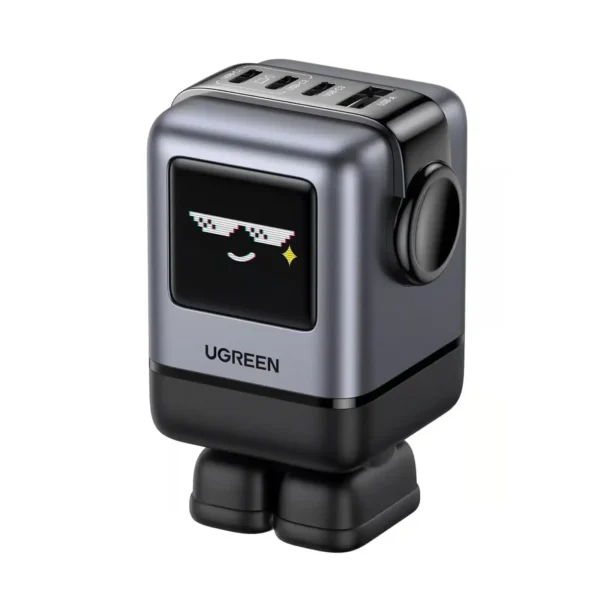 UGREEN Uno 100W 4-Port GaN Charger with TFT Display and Magnetic Feet – 45514