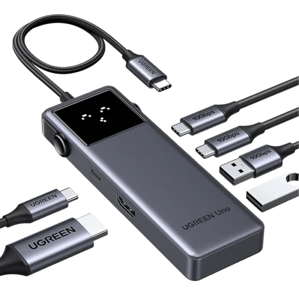 UGREEN Uno 35998 6-in-1 USB-C Hub — 10Gbps Data, 4K HDMI, PD 100W