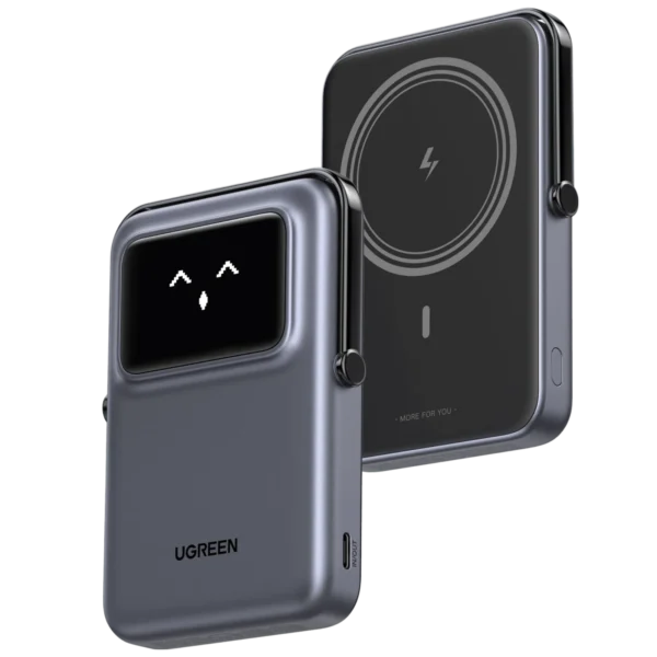 UGREEN Uno 10000mAh Magnetic Wireless Power Bank 20W with TFT Display – 45327
