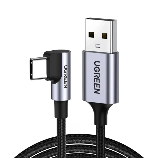 UGREEN US284 90° USB-C to USB-A 3A Data Cable – 50941