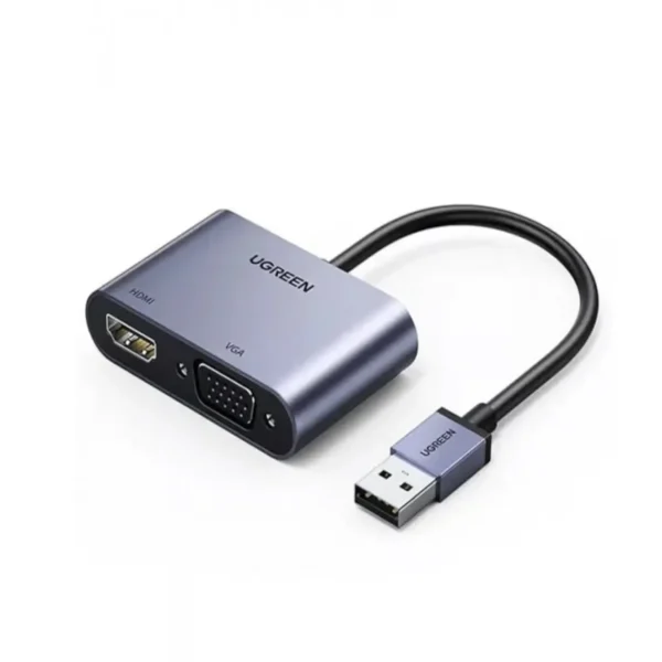UGREEN USB 3.0 to HDMI + VGA Dual-Display Adapter – 20518