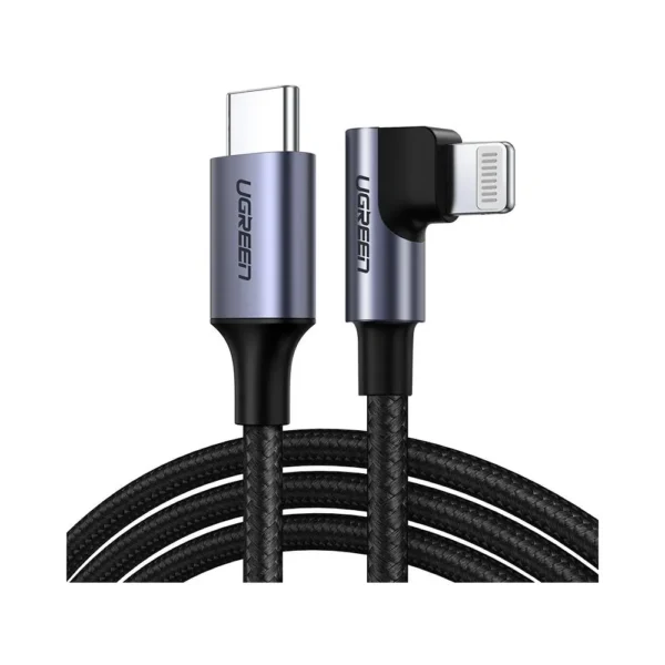 Ugreen USB-C to Lightning MFi Certified Elbow Charging Cable 2m (60764)