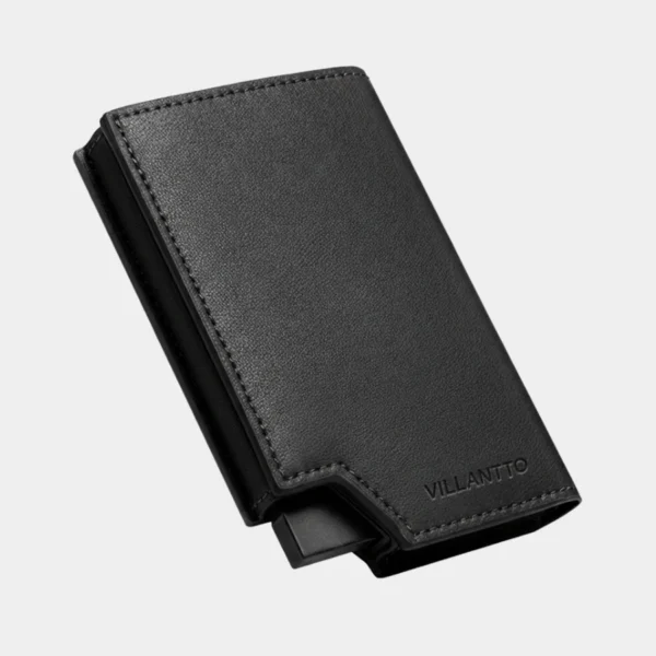 Villanto Leather Smart Wallet Pro – Classic Black RFID
