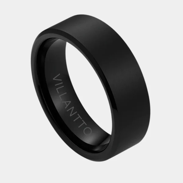 Villantto Tungsten Ring Matte Black – Premium Edition