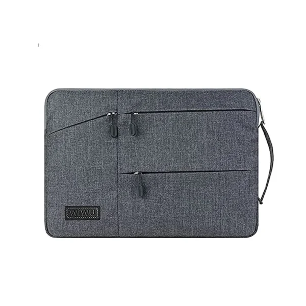 WiWU Pocket Sleeve 13″ – Grey, Multi-Pocket