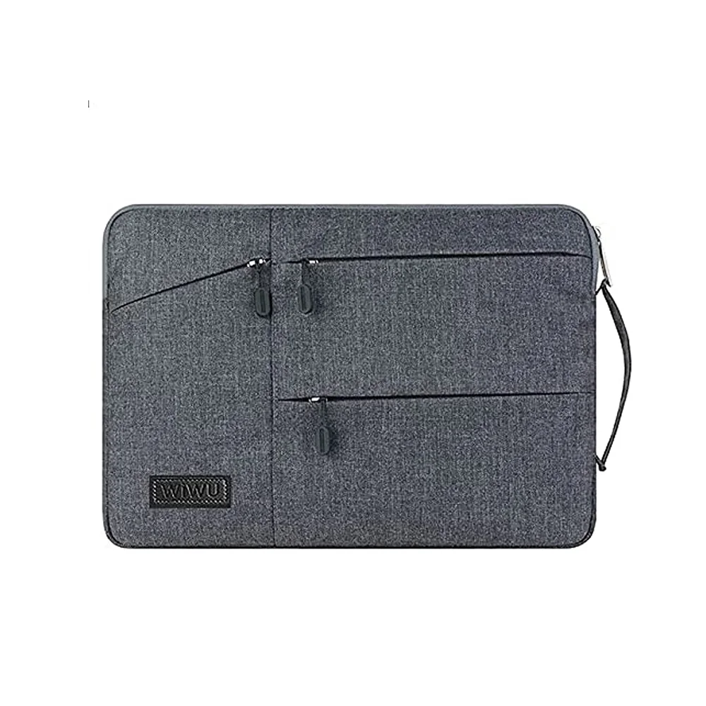 WiWU Pocket Sleeve 13″ – Grey, Multi-Pocket