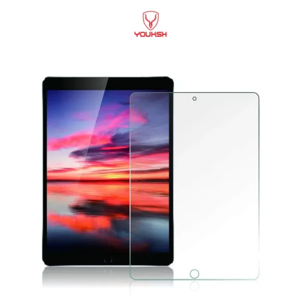 Youksh Tempered Glass Protector for iPad 10.2-inch (7th, 8th & 9th Gen) – 2.5D Arc Edge