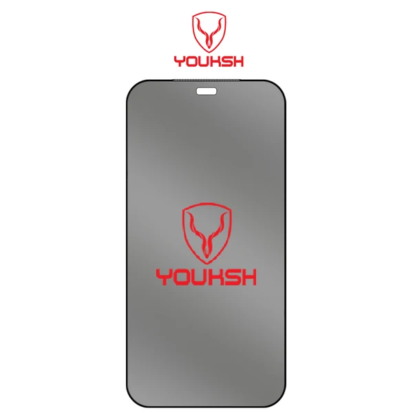 YOUKSH iPhone 18 Pro Max Privacy Glass 360 Degree