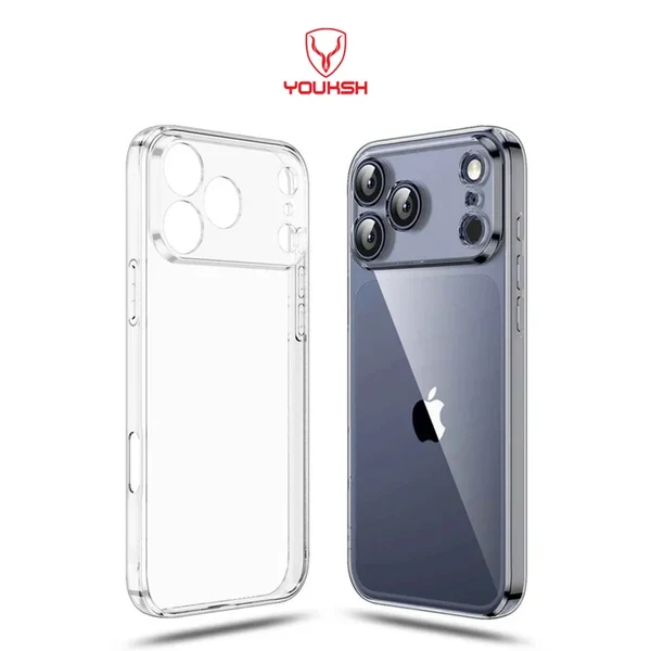 YOUKSH iPhone 18 Pro Transparent Silicone Case