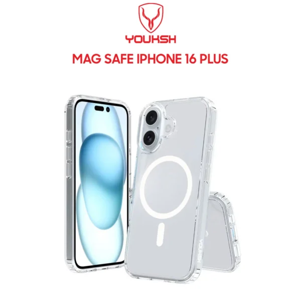 Youksh MagSafe Case for iPhone 16 Plus — Shockproof Polycarbonate Back Cover