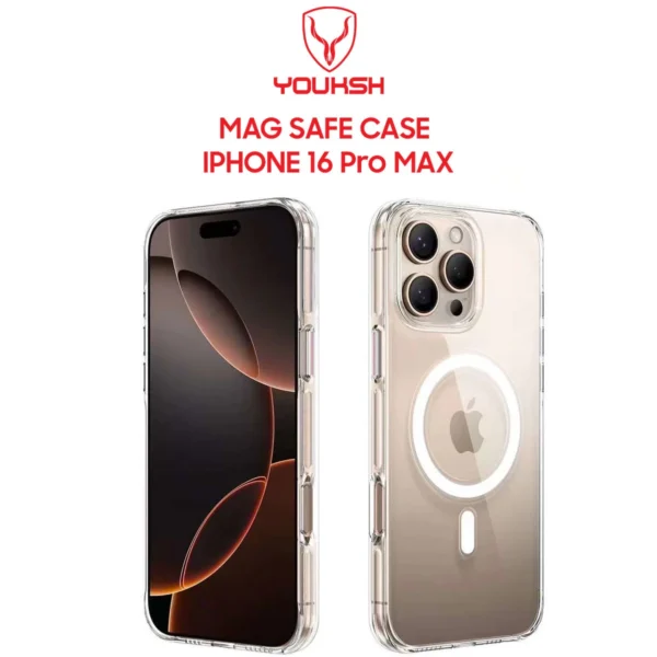 Youksh MagSafe Case for iPhone 16 Pro Max — Shockproof Polycarbonate Back Cover