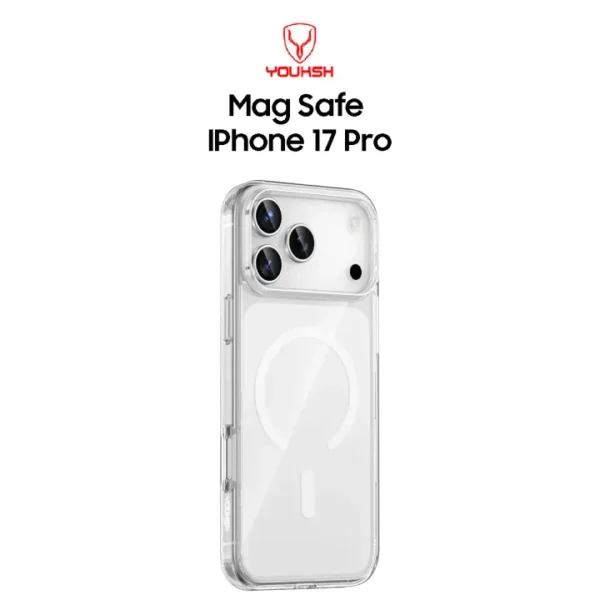 YOUKSH MagSafe Clear Case for iPhone 17 Pro
