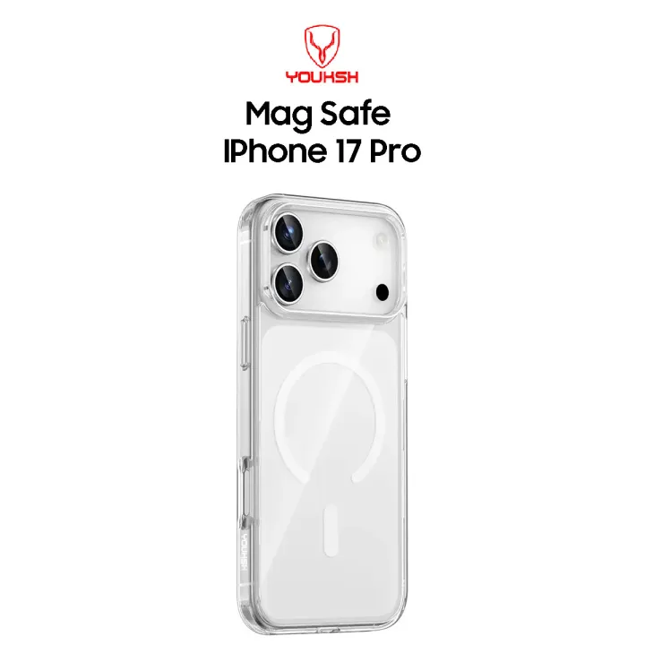 YOUKSH MagSafe Clear Case for iPhone 17 Pro