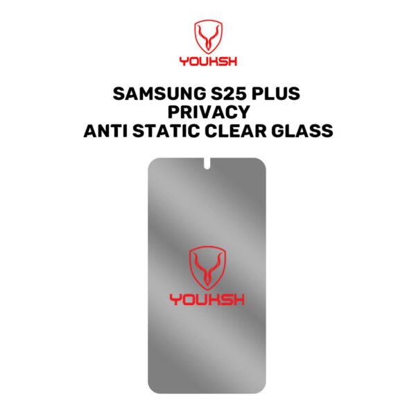 Youksh Samsung Galaxy S25 Plus Privacy Tempered Glass Protector