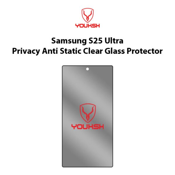 Youksh Samsung Galaxy S25 Ultra Privacy Tempered Glass Protector