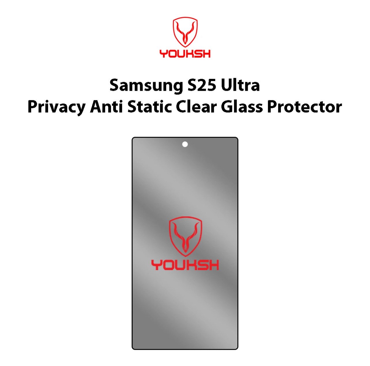 Youksh Samsung Galaxy S25 Ultra Privacy Tempered Glass Protector