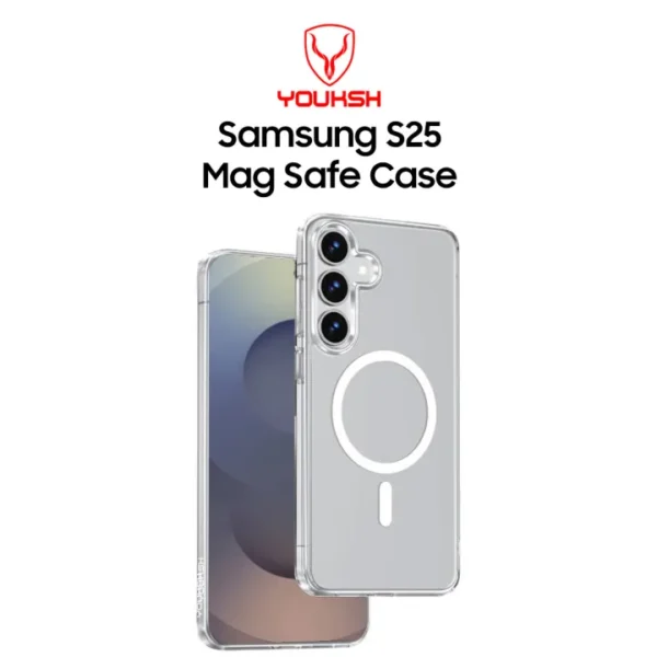 YOUKSH Samsung Galaxy S25 MagSafe Clear Case