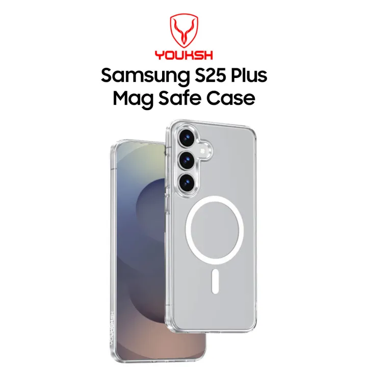YOUKSH Samsung Galaxy S25 Plus MagSafe Clear Case