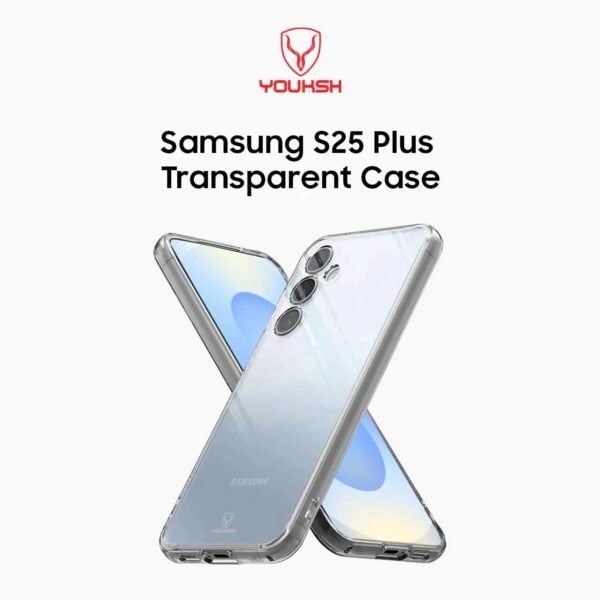 Youksh Samsung Galaxy S25 Plus Transparent TPU Case