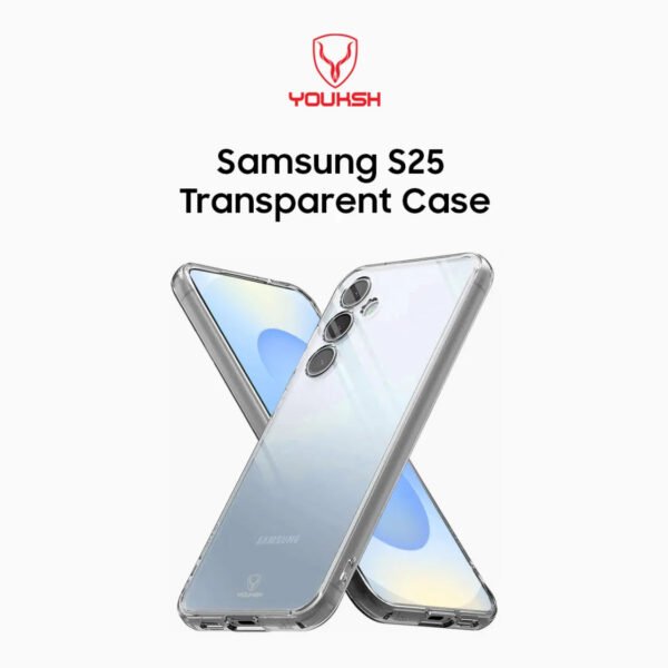 Youksh Samsung Galaxy S25 Transparent TPU Case
