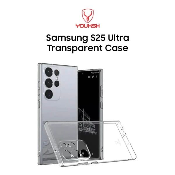 Youksh Samsung Galaxy S25 Ultra Transparent TPU Case