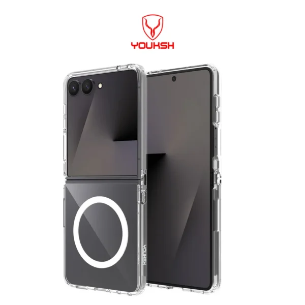 YOUKSH Samsung Galaxy Z Flip 8 Clear MagSafe Case