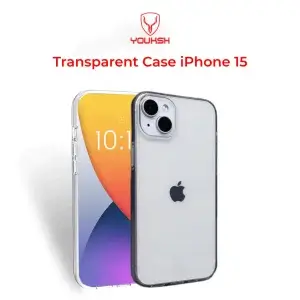 Youksh iPhone 15 Transparent Case — Slim 1.5mm