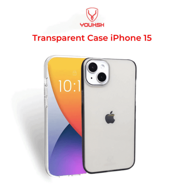 Youksh iPhone 15 Transparent Case — Slim 1.5mm